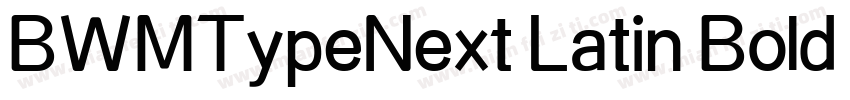 BWMTypeNext Latin Bold 粗体字体转换